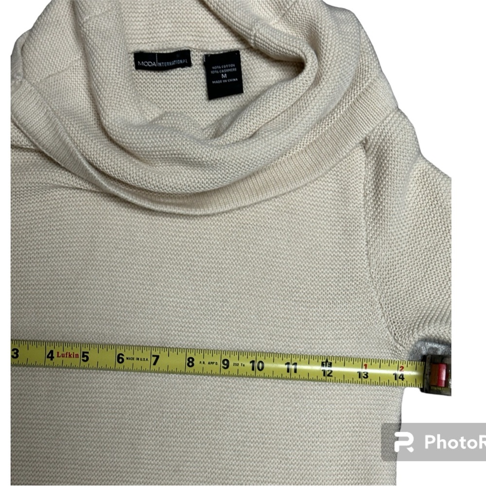Moda international cotton/cashmere knitted dress. Like new. - Picture 3 of 7